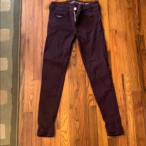 American Eagle (plum) skinny jean